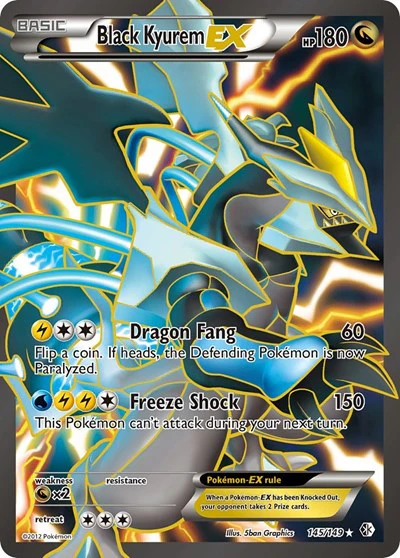BCR: Black Kyurem EX (145 Full Art) (Holofoil)