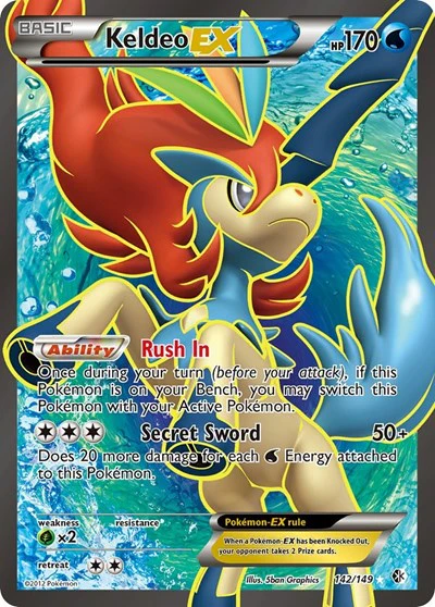 BCR: Keldeo EX (142 Full Art) (Holofoil)