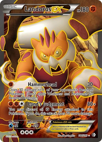 BCR: Landorus EX (144 Full Art) (Holofoil)