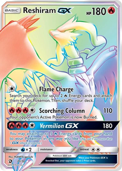 DRM: Reshiram GX (Secret) (Holofoil)
