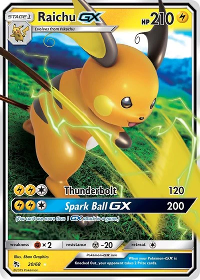 HIF: Raichu GX (Holofoil)