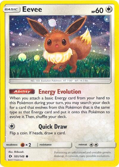 MCAP: Eevee - 101/149 (Cosmos Holo) (Holofoil)