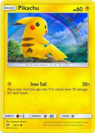 MCAP: Pikachu - 28/73 (Water Web Holo) (Holofoil)
