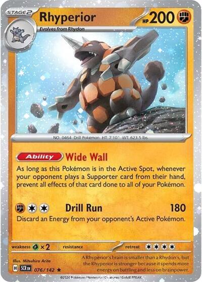 MCAP: Rhyperior - 76/142 (Cosmos Holo) (Holofoil)