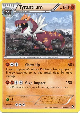 MCAP: Tyrantrum - 62/111 (Cosmos Holo) (Holofoil)