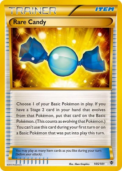 PLB: Rare Candy (105 Secret Rare) (Holofoil)