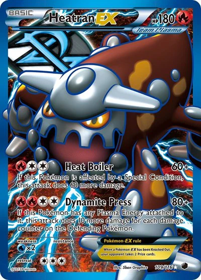 PLF: Heatran EX (Team Plasma) (Full Art) (Holofoil)