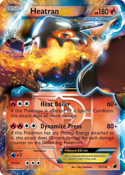 PLF: Heatran EX (Team Plasma) (Holofoil)