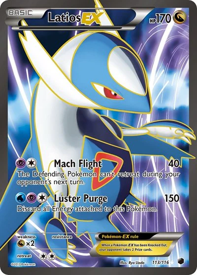 PLF: Latios EX (113 Full Art) (Holofoil)