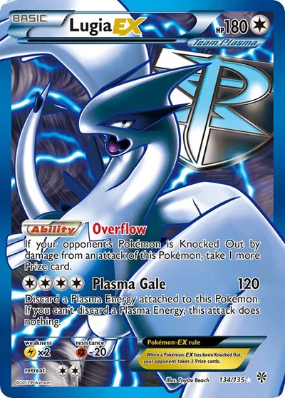 PLS: Lugia EX (Team Plasma) (134 Full Art) (Holofoil)