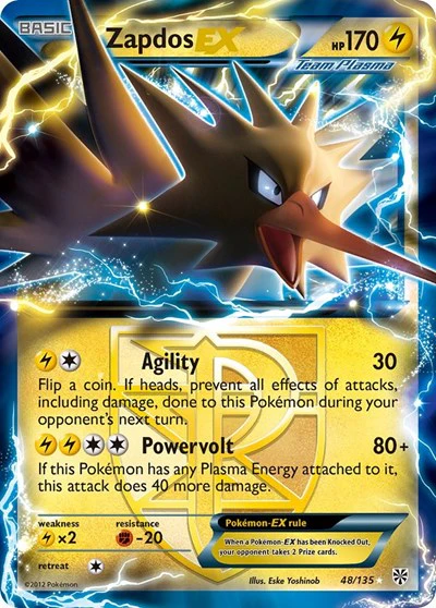 PLS: Zapdos EX (Team Plasma) (Holofoil)