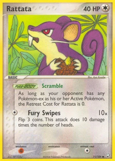 RR: Rattata - 071/109 (Reverse Holofoil)