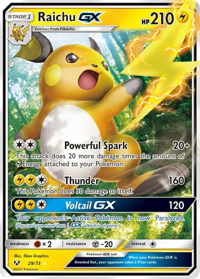 SHL: Raichu GX (Holofoil)