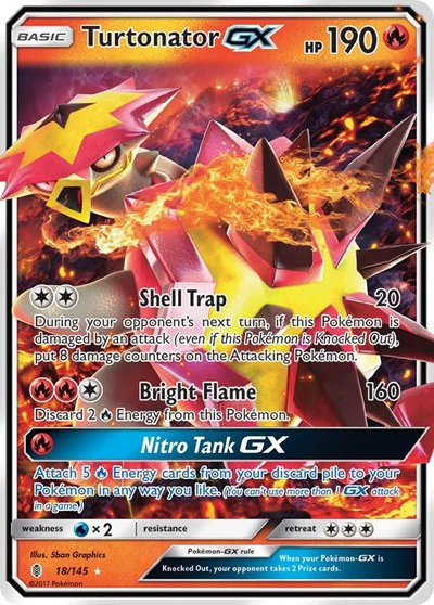 SM02: Turtonator GX (Holofoil)