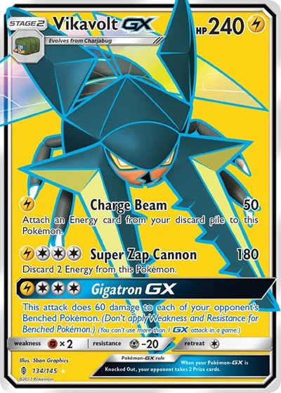 SM02: Vikavolt GX (Full Art) (Holofoil)