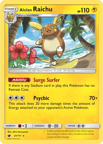 SM04: Alolan Raichu (Holofoil)