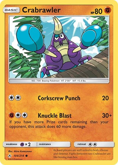 SM10: Crabrawler (Reverse Holofoil)