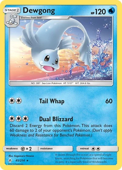 SM10: Dewgong (Reverse Holofoil)