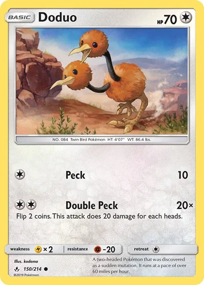 SM10: Doduo (Reverse Holofoil)