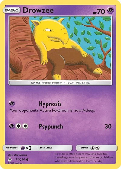 SM10: Drowzee (Reverse Holofoil)