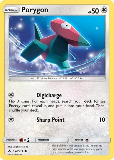 SM10: Porygon (154) (Reverse Holofoil)