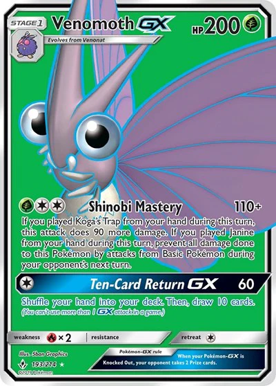 SM10: Venomoth GX (Full Art) (Holofoil)