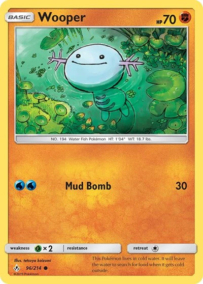 SM10: Wooper (Reverse Holofoil)