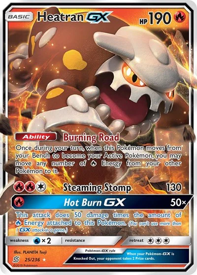 SM11: Heatran GX (Holofoil)