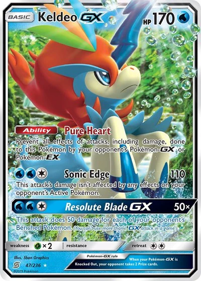 SM11: Keldeo GX (Holofoil)