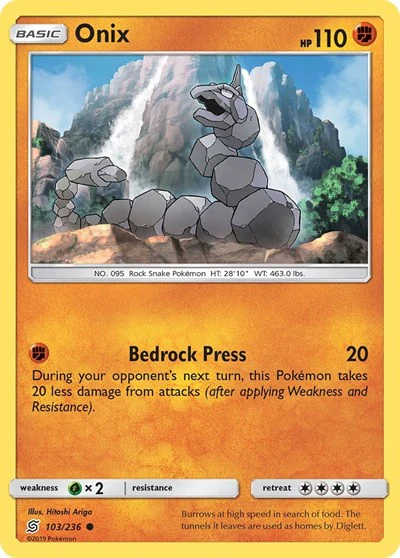 SM11: Onix (Reverse Holofoil)