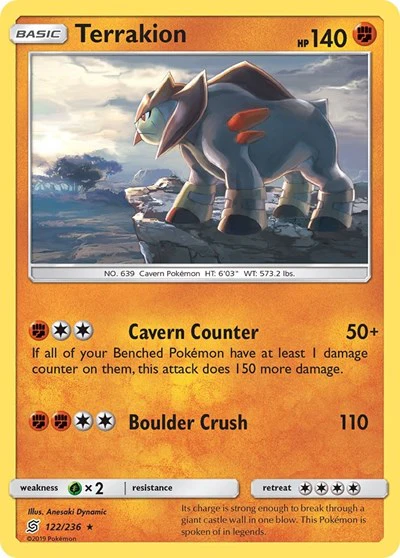 SM11: Terrakion (Reverse Holofoil)
