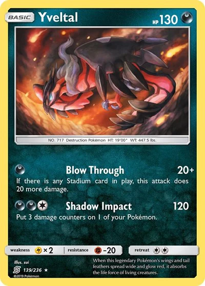 SM11: Yveltal (Reverse Holofoil)