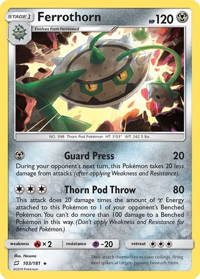 SM9: Ferrothorn (Reverse Holofoil)