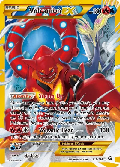 STS: Volcanion EX (Secret) (Holofoil)