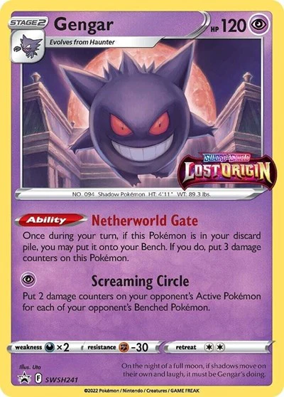SWSD: Gengar - SWSH241 (Prerelease) (Holofoil)