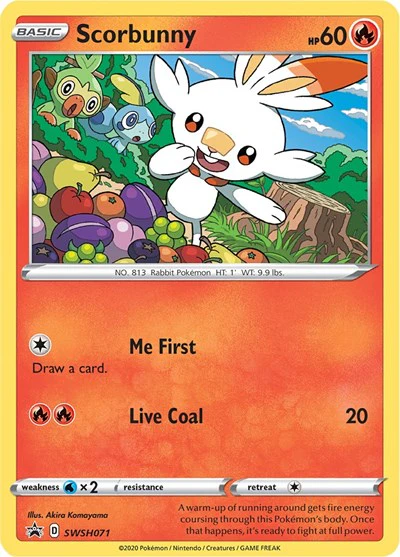 SWSD: Scorbunny - SWSH071 (Holofoil)