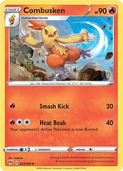 SWSH03: Combusken (Reverse Holofoil)