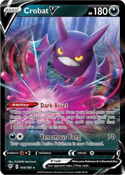 SWSH03: Crobat V (Holofoil)