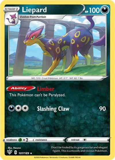 SWSH03: Liepard (Reverse Holofoil)