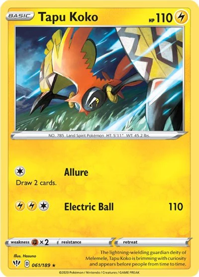 SWSH03: Tapu Koko (Holofoil)