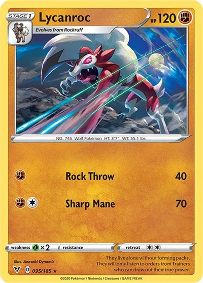 SWSH04: Lycanroc (Reverse Holofoil)