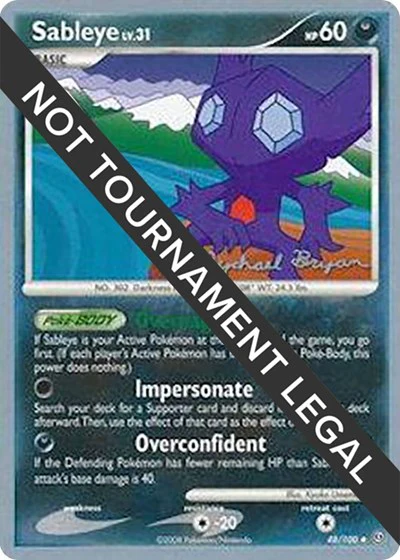 WCD: Sableye - 2010 (Mychael Bryan)